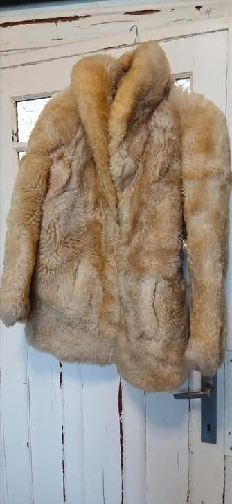 vintage nepbont jasje, Kleding | Dames, Ophalen of Verzenden, Gedragen, Maat 38/40 (M)