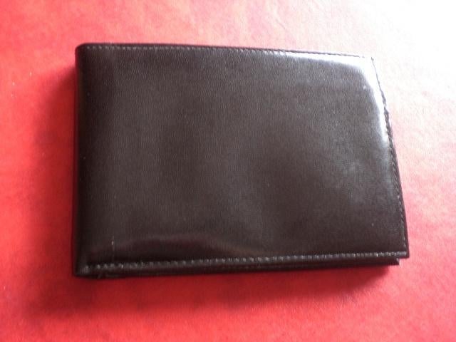 Portefeuille cuir noir. Homme mixte, Autres marques, Cuir, Comme neuf, Noir