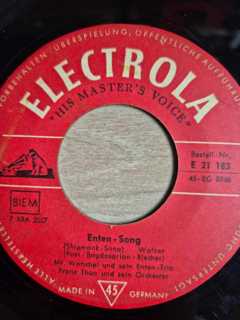 Singel Mr. Watschel Und Sein Enten-Trio, Franz Thon Und Sein, Enlèvement ou Envoi