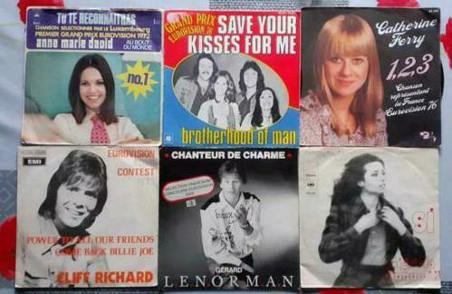 Singles Eurovisie songfestival, Cd's en Dvd's, Ophalen of Verzenden, 7 inch, Overige genres, Single