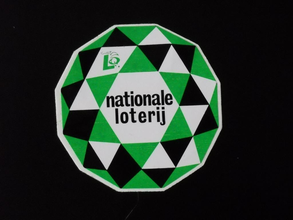 oude sticker Nationale loterij, Verzamelen, Ophalen of Verzenden, Zo goed als nieuw, Merk