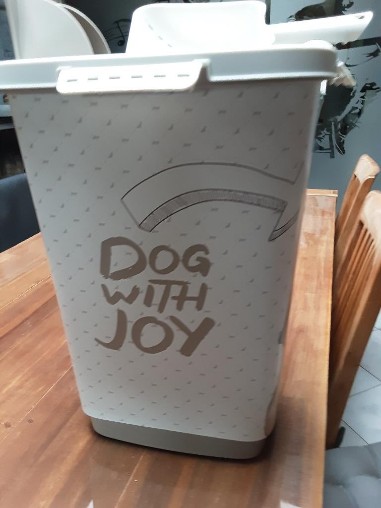 Hondenbrokken container 23 L, "Dog With Joy", Ophalen of Verzenden, Hond