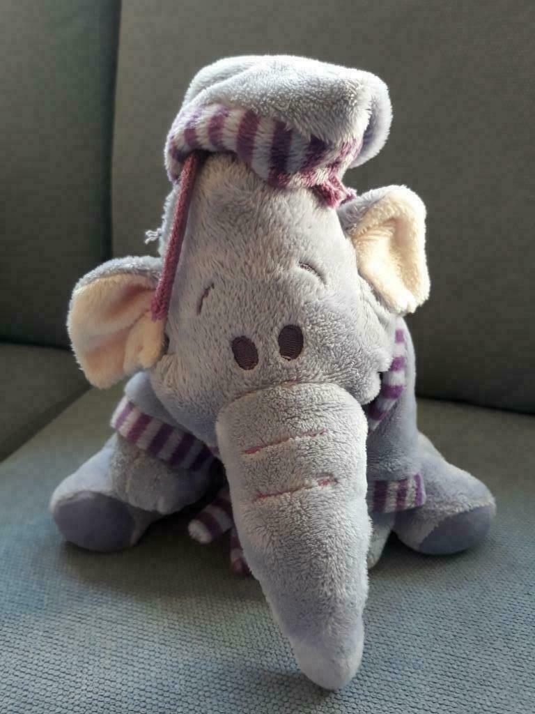 Peluche éléphant, Ophalen of Verzenden, Zo goed als nieuw, Olifant