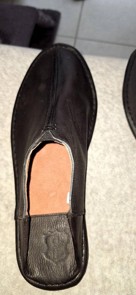 Babouches cuir homme, Enlèvement ou Envoi, Neuf, Noir, Autres types