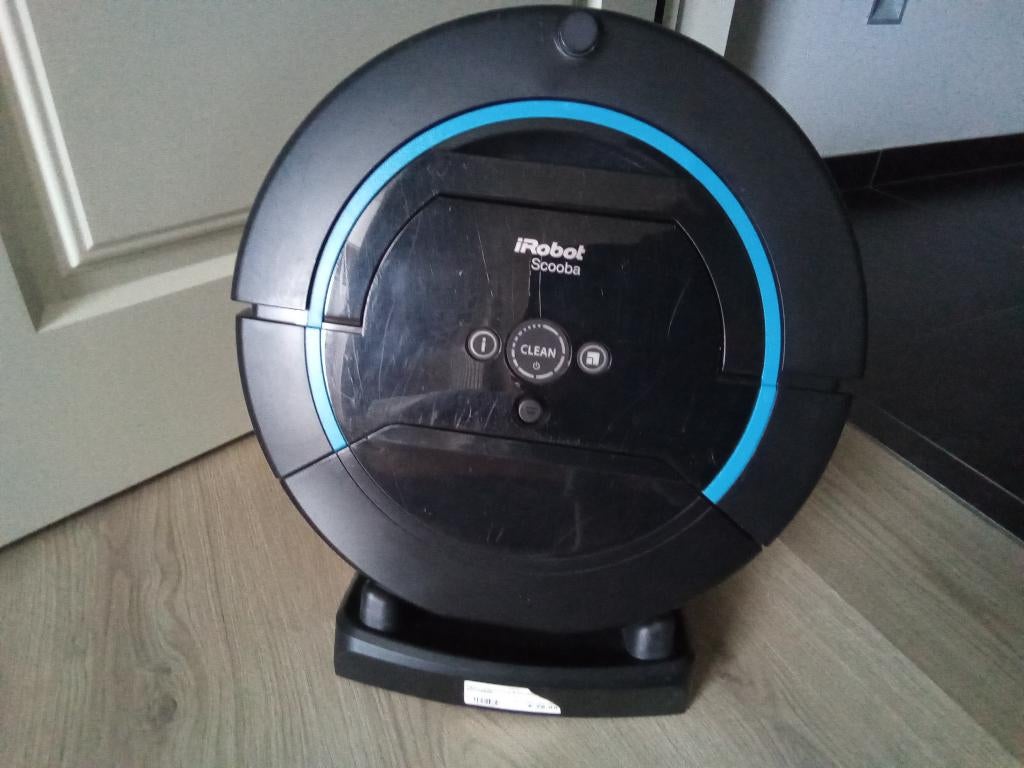 I robot scooba, Ophalen, Gebruikt