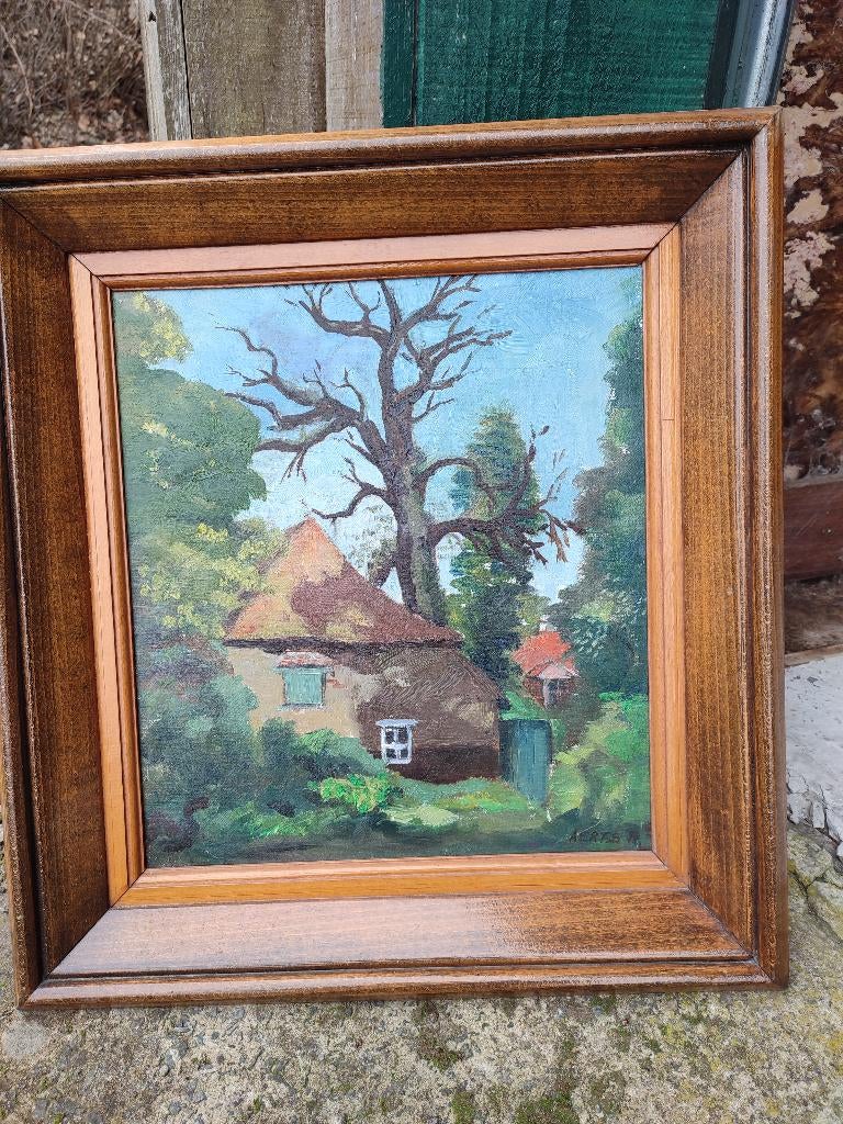 Peinture de Pierre-Marcel Aerts, Antiek en Kunst, Kunst | Schilderijen | Klassiek, Ophalen of Verzenden