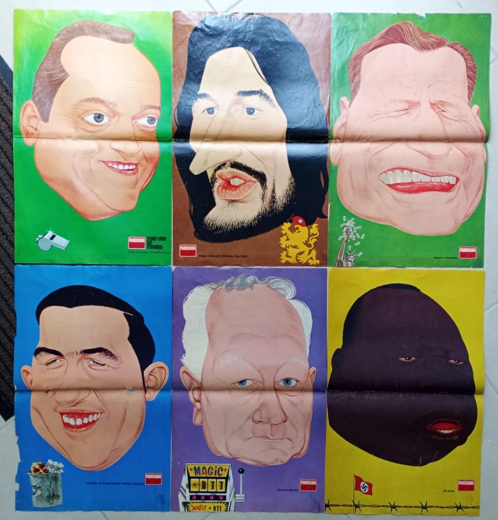 Karikaturen van Harold uit Panorama Ons Land, Verzamelen, 1960 tot 1980, Gebruikt, Prent, Buitenland