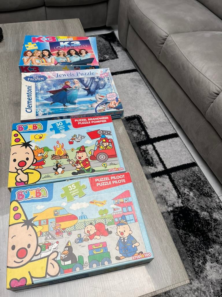 frozen en k3 puzzels, Ophalen, 10 tot 50 stukjes, Gebruikt, 2 tot 4 jaar
