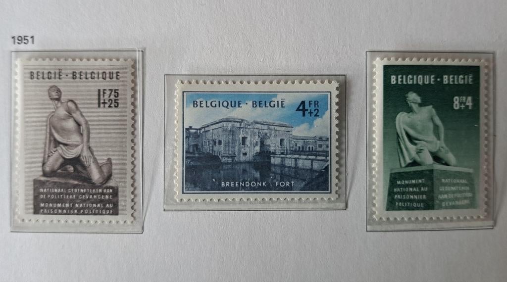 Belgique OBP 860-862 ** 1951, Enlèvement ou Envoi, Non oblitéré, Neuf
