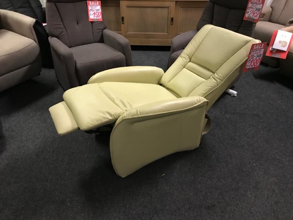 TOPAANBIEDING nieuwe relaxfauteuil in echt leder, Enlèvement, Neuf, Tissus