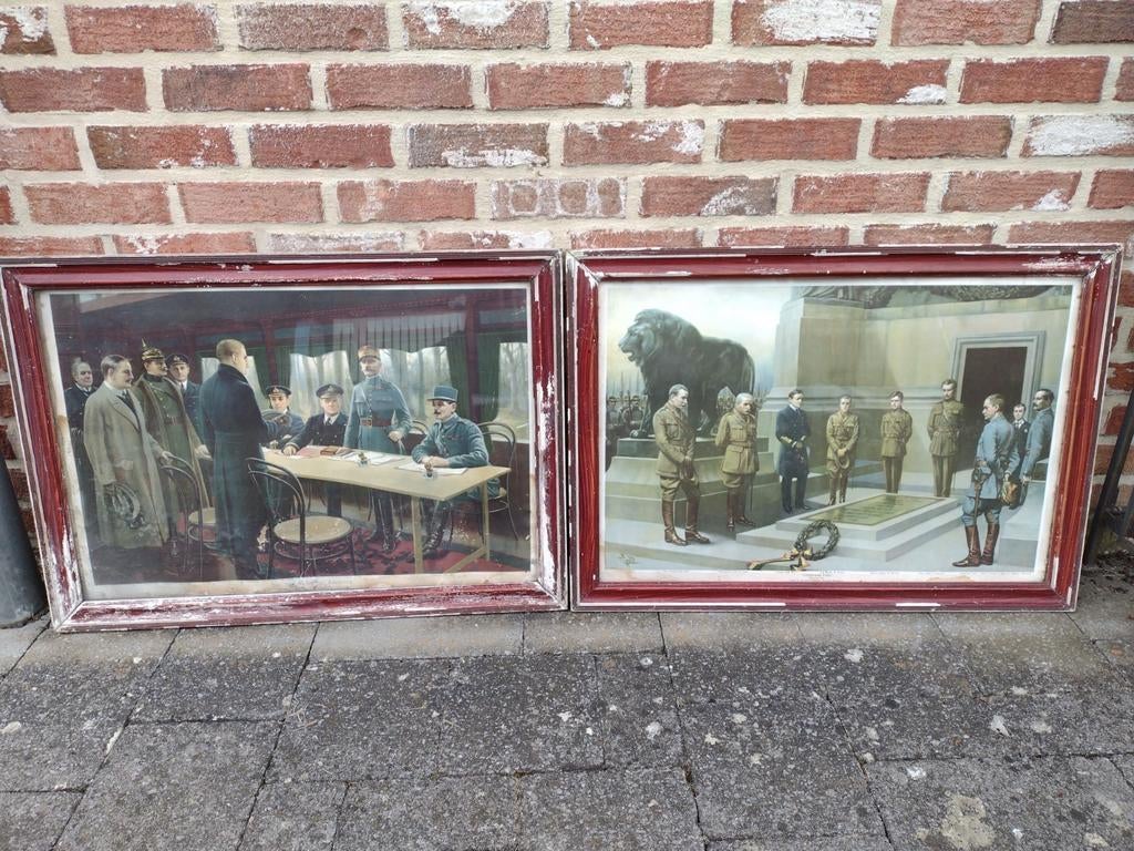 Antieke oorlogstaferelen, Ophalen