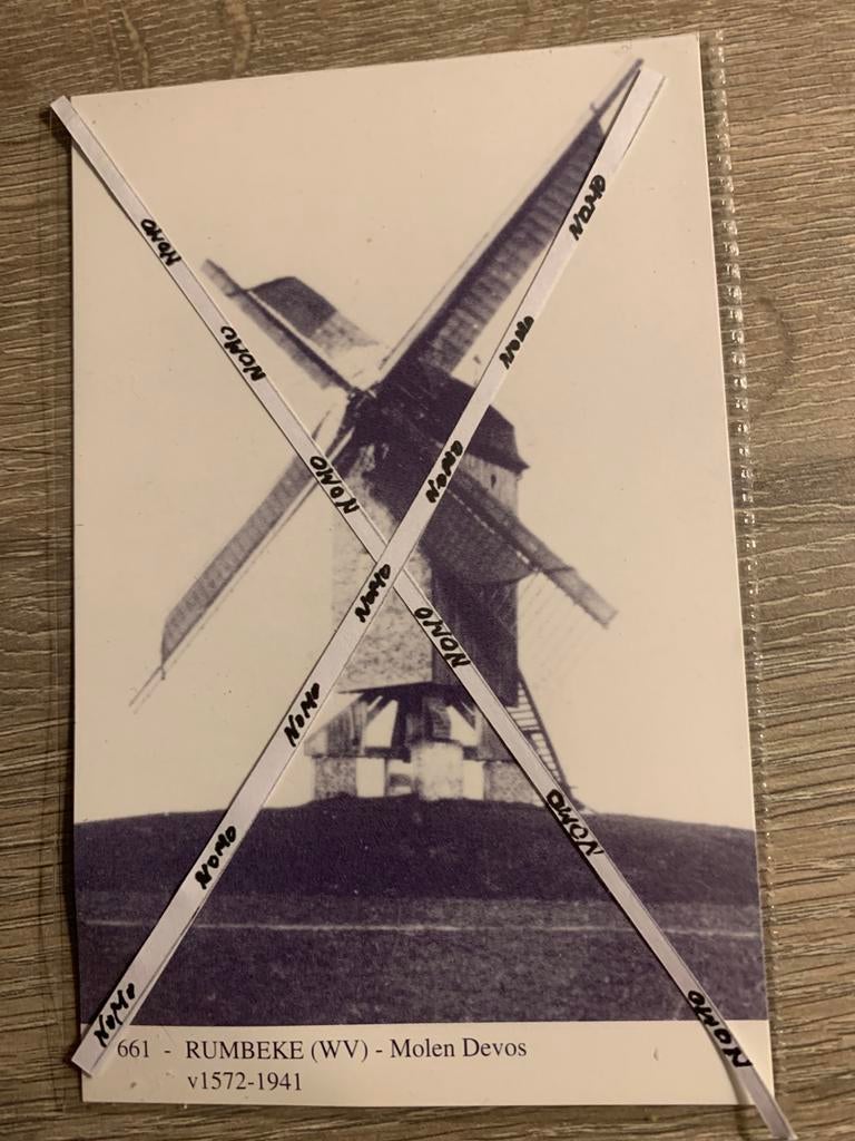 Rumbeke Windmolen, Verzamelen, Postkaarten | België, Ophalen of Verzenden, Ongelopen, West-Vlaanderen