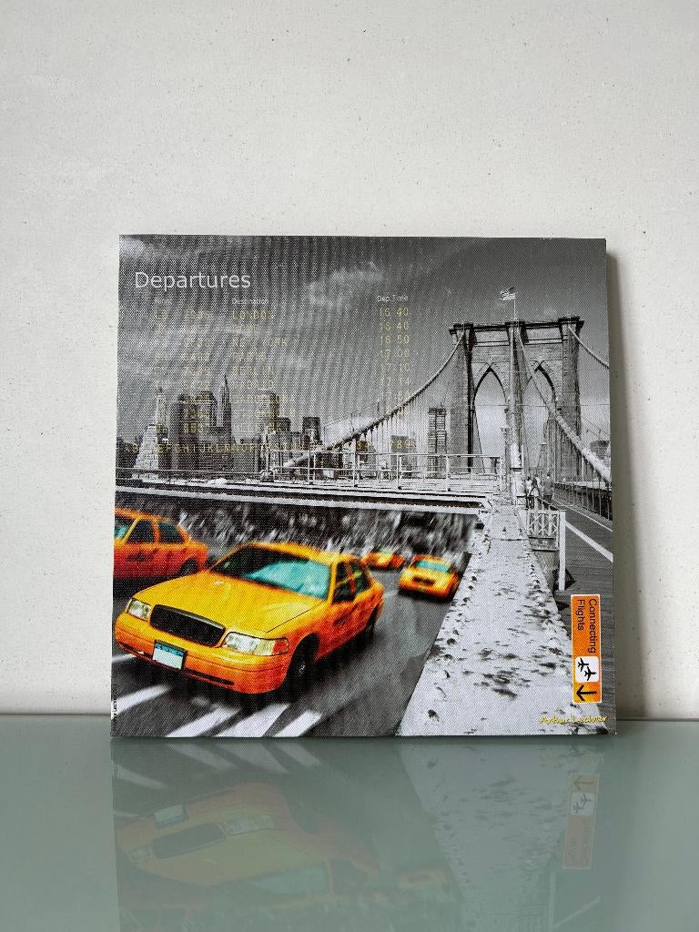 Cadre (impression sur toile) New York, Enlèvement ou Envoi, Utilisé, Moins de 50 cm, Moins de 50 cm