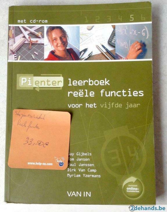 A vendre ASO 5e année Mathématiques Fonctions réelles, Enlèvement, Comme neuf, Autres sciences