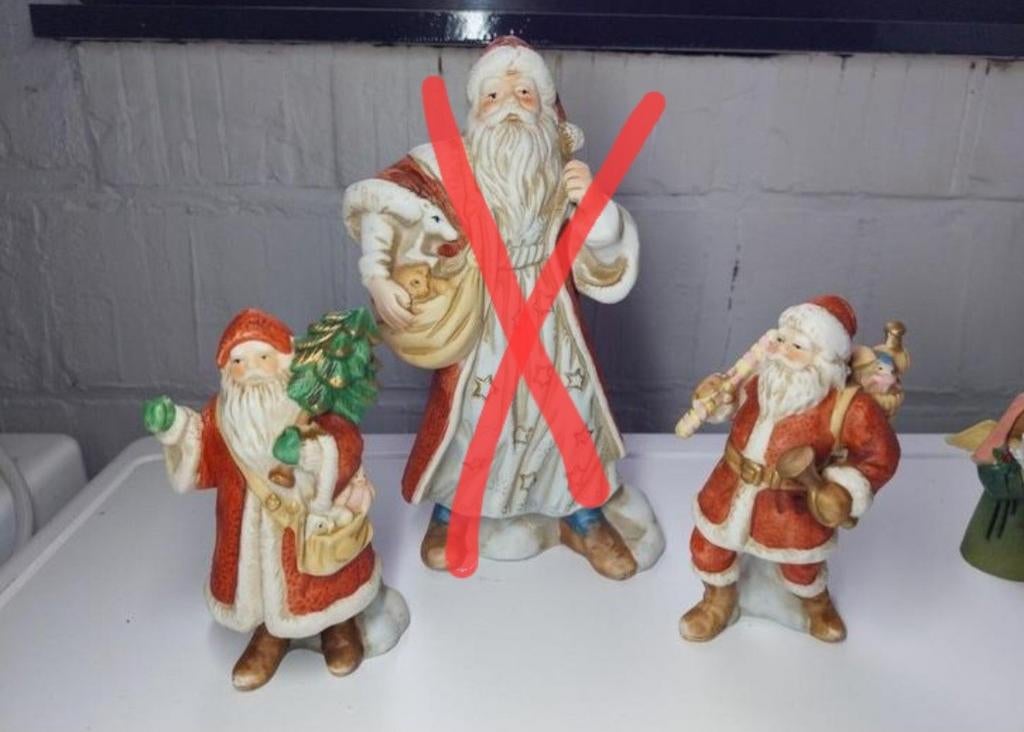 Beeldjes kerstman kerst, Diversen, Ophalen of Verzenden, Zo goed als nieuw