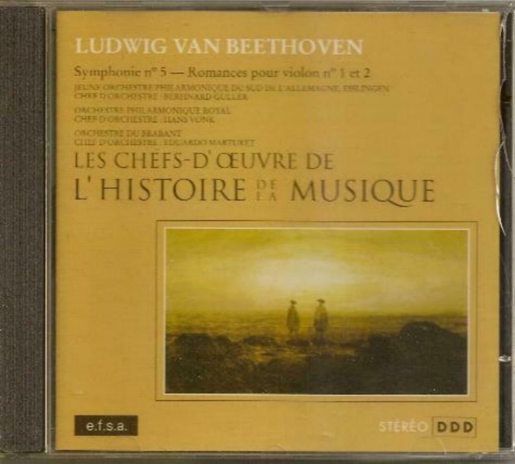 CD - Ludwig Van Beethoven ‎– Symphonie N°5 - Romances, Verzenden, Classicisme, Zo goed als nieuw, Orkest of Ballet