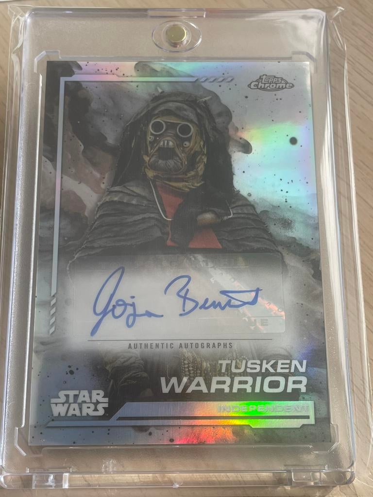 Topps chromés Autograph Star Wars Tusken Warrior, Enlèvement ou Envoi, Neuf, Image
