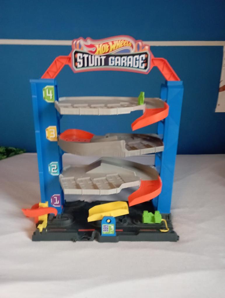 Hot Wheels Stunt garage, Ophalen, Racebaan, Zo goed als nieuw, Hot Wheels