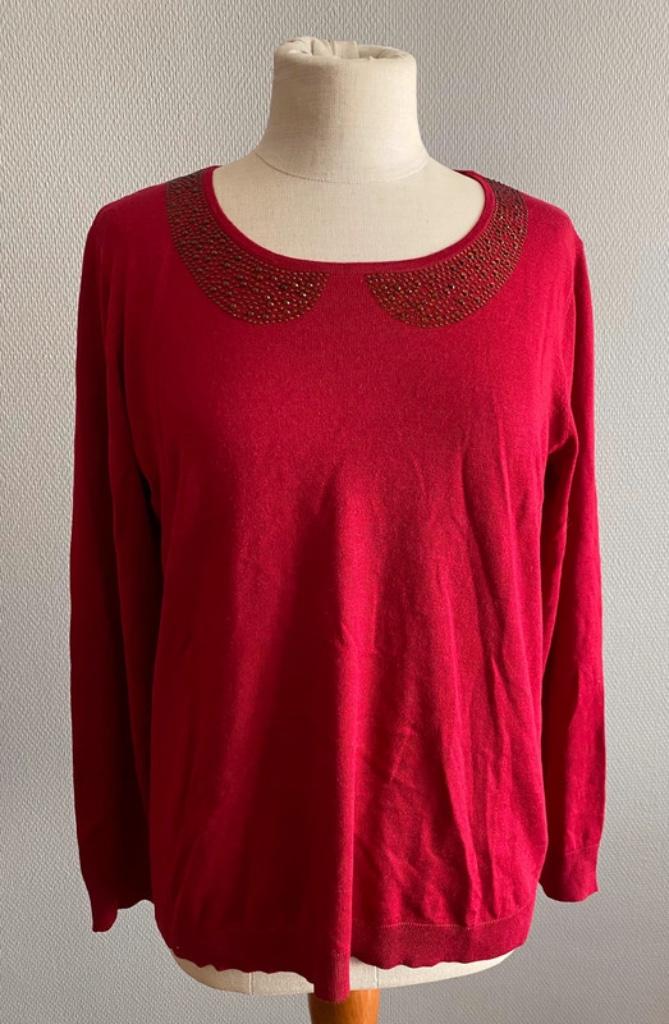 Rood truitje Giovane maat 42, Comme neuf, Giovane, Envoi, Taille 42/44 (L)