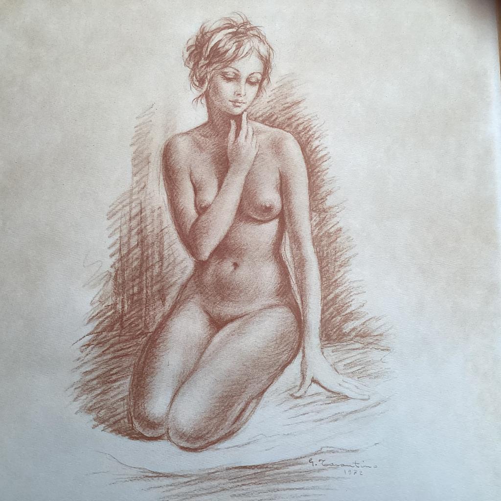 GIUSEPPE TARANTINO (1916-1999) Nu féminin, Antiek en Kunst, Kunst | Tekeningen en Fotografie