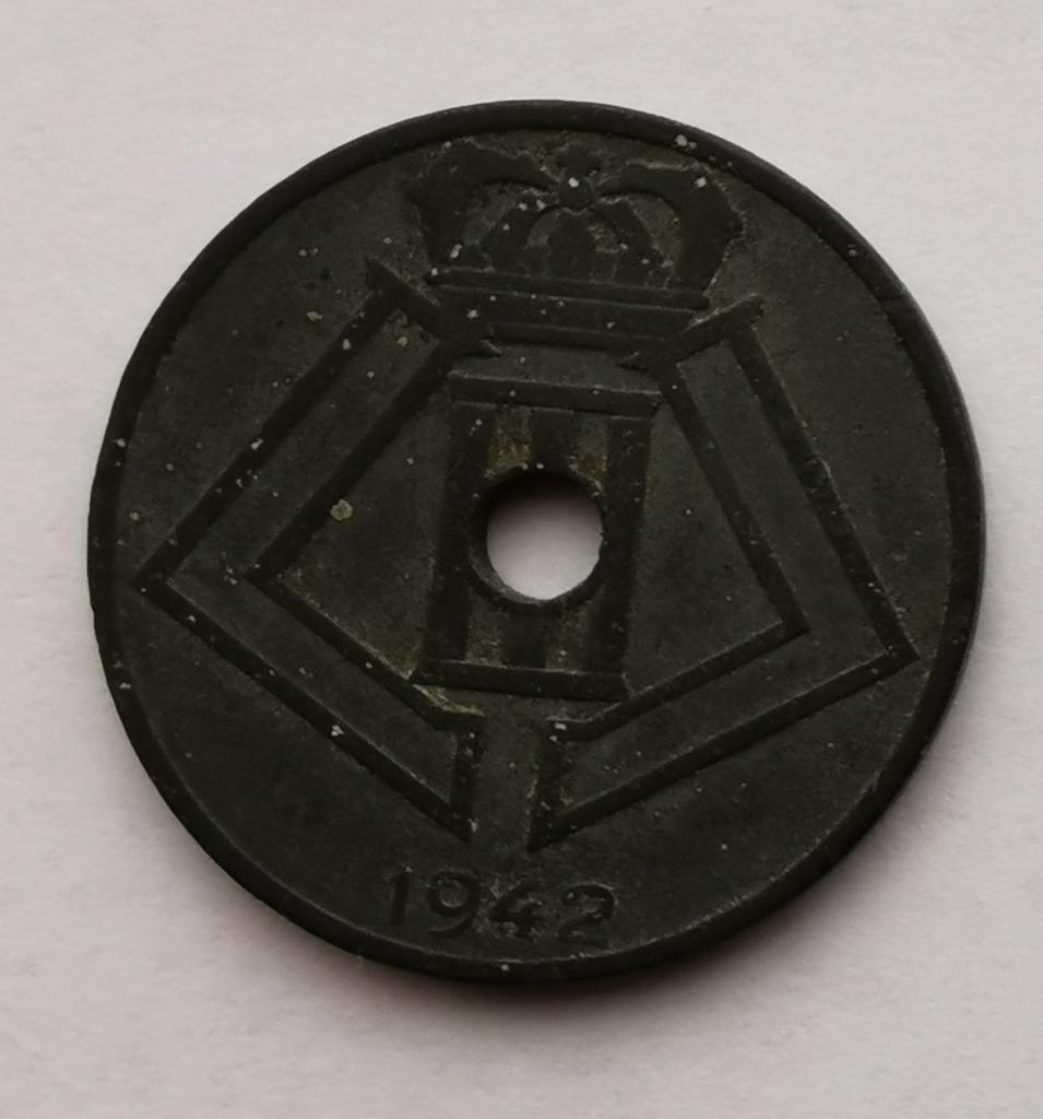 25 cent ZN 1942 FR/vl, Ophalen of Verzenden, Overig, Losse munt