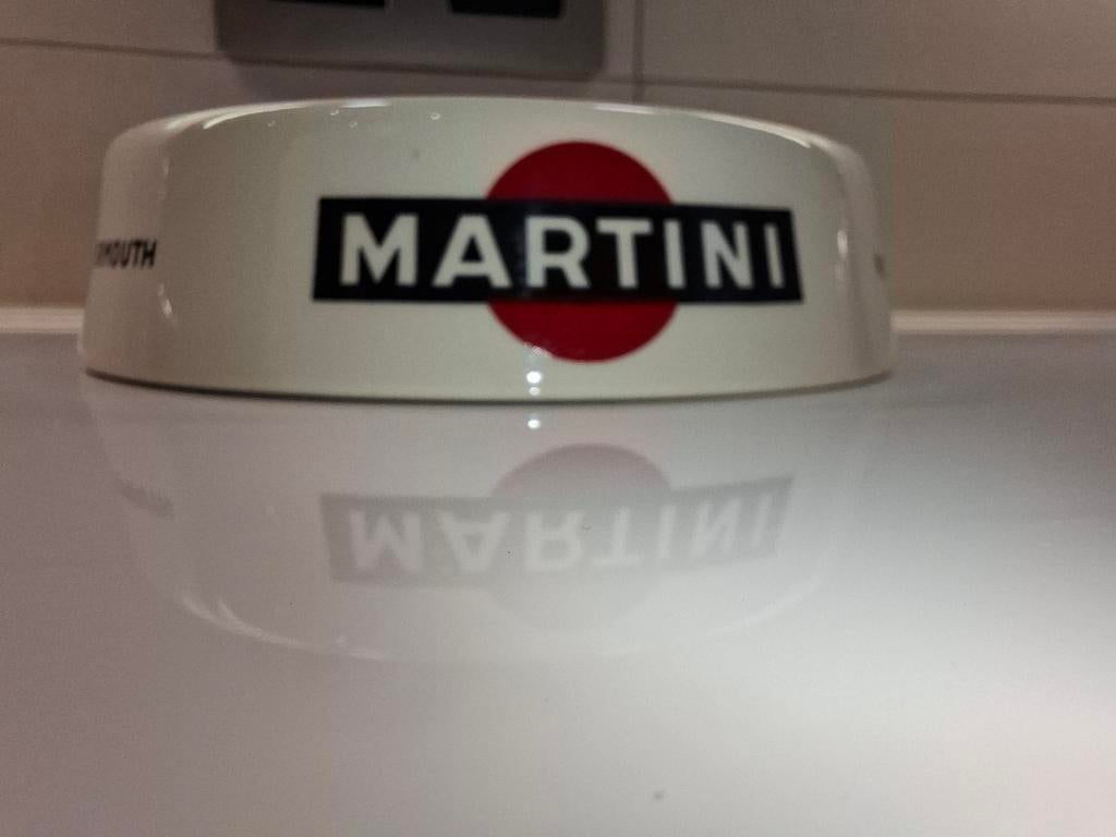 Oude Martini asbak met stempel, Verzamelen, Ophalen