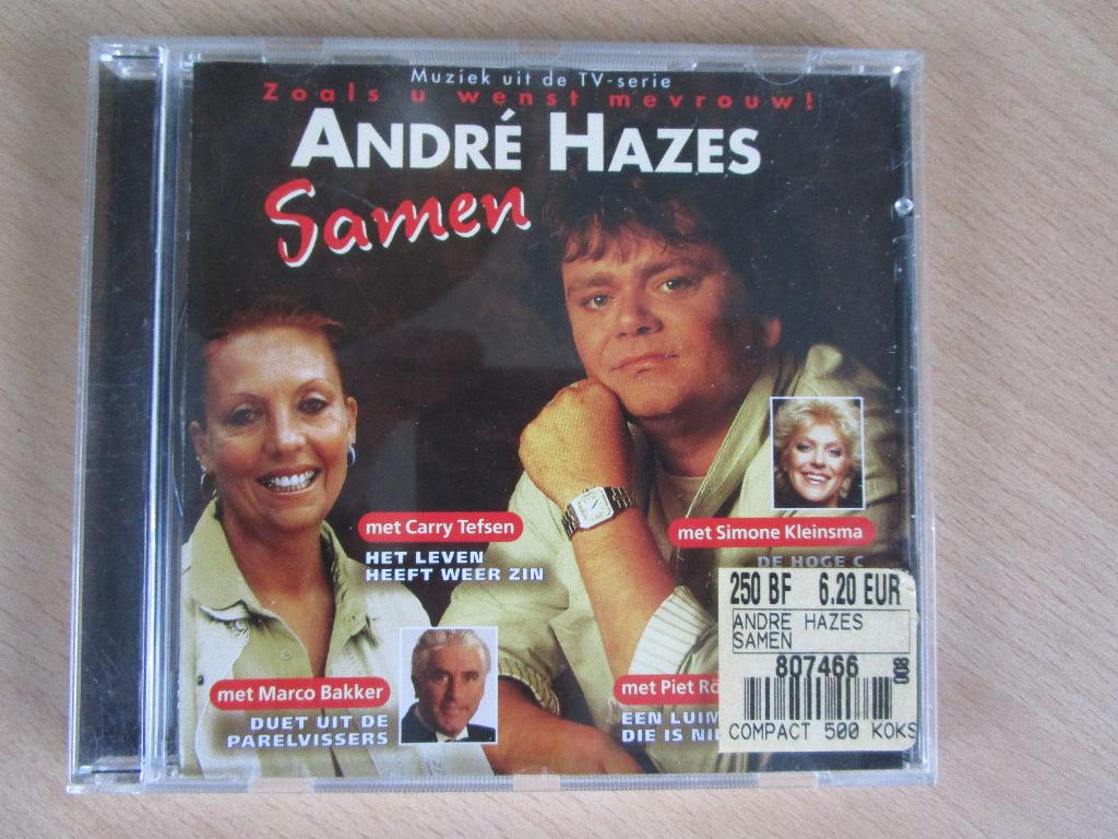 ANDRE HAZES = SAMEN,ZOALS U WENST MEVROUW! - CD, Ophalen of Verzenden, Zo goed als nieuw, Levenslied of Smartlap