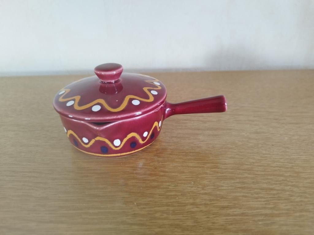 Petit plat stoneware 10 cm avec anse, Enlèvement, Comme neuf