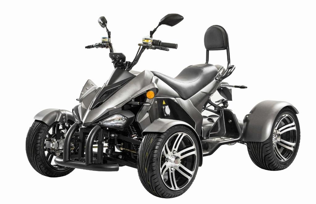SPY RACING Quad met kenteken autorijbewijs 4000W Grey, 4000 cc, Meer dan 35 kW, 1 cilinder