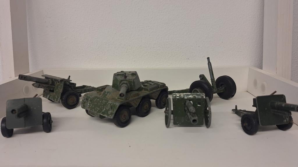 6 set Crescent toy co en Lone Star oorlog kanon tank, Ophalen