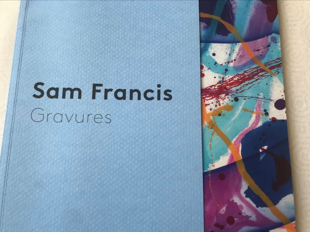 Gravures de Sam Francis 60 pages, Enlèvement ou Envoi, Comme neuf, Design graphique