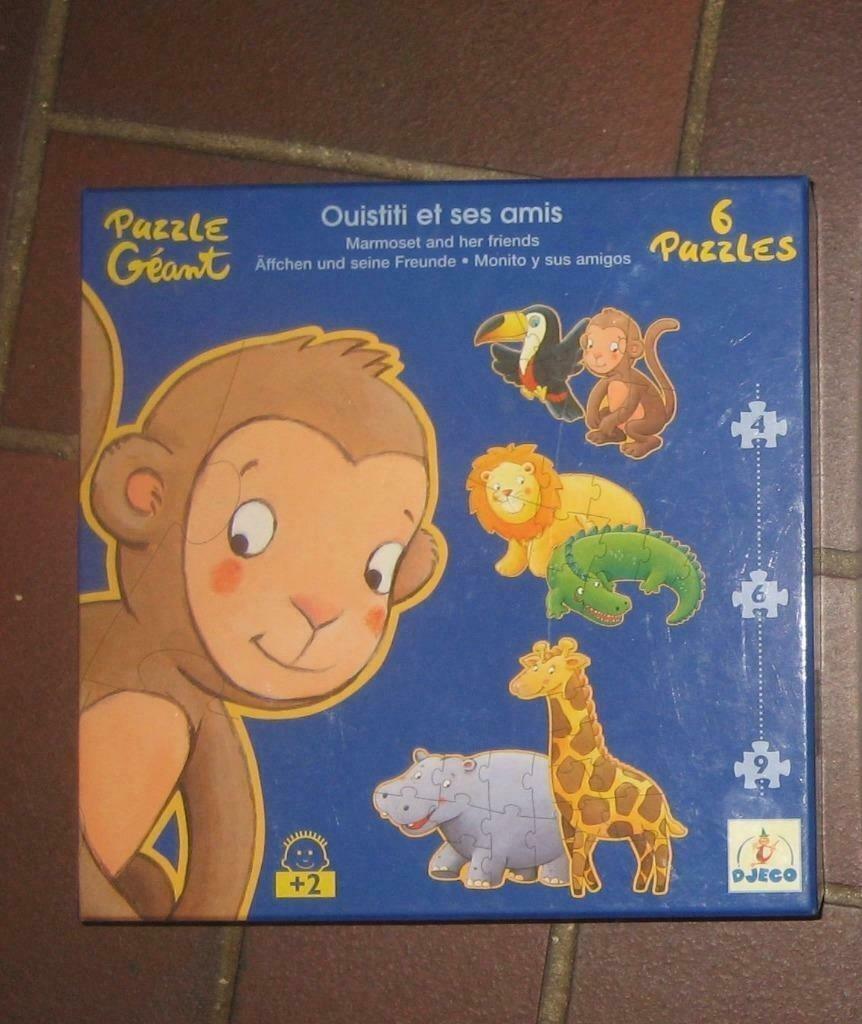 PUZZLES POUR ENFANTS (3), Ophalen, 4 tot 6 jaar, Van hout