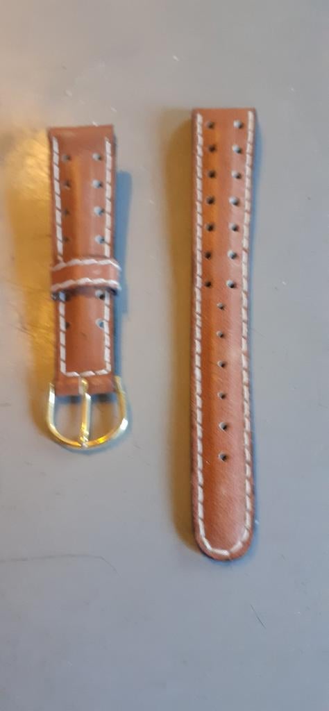 bracelet cuir brun  perforé pour montre homme, Bijoux, Sacs & Beauté, Bracelets, Enlèvement ou Envoi, Neuf, Brun, Cuir