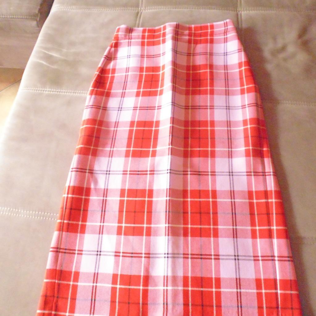 lange rok  rood geruit ZARA small, Enlèvement ou Envoi, Rouge