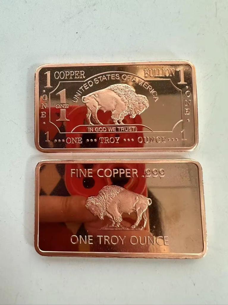 Koperbaar koper baar 1oz 999 puur, Ophalen of Verzenden, Koper