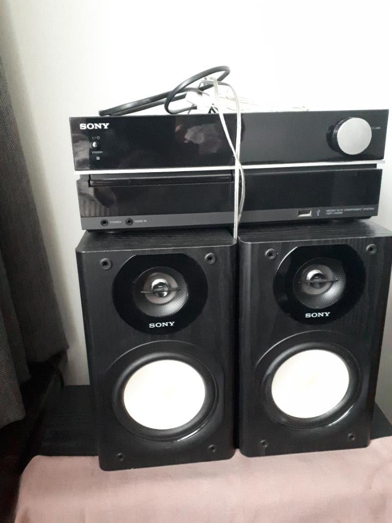Radio CD speler SONY met 2 boxen, Audio, Tv en Foto, Ophalen, Gebruikt, Sony, Met radio