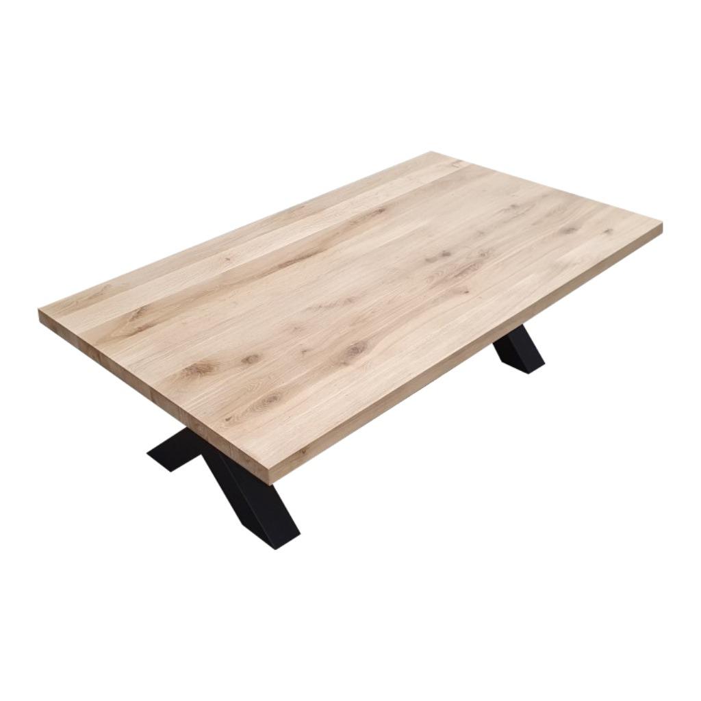 Eiken tafel | eettafel | eiken eettafel | €180m² | RECHT, Ophalen, Nieuw, Rechthoekig, Eikenhout