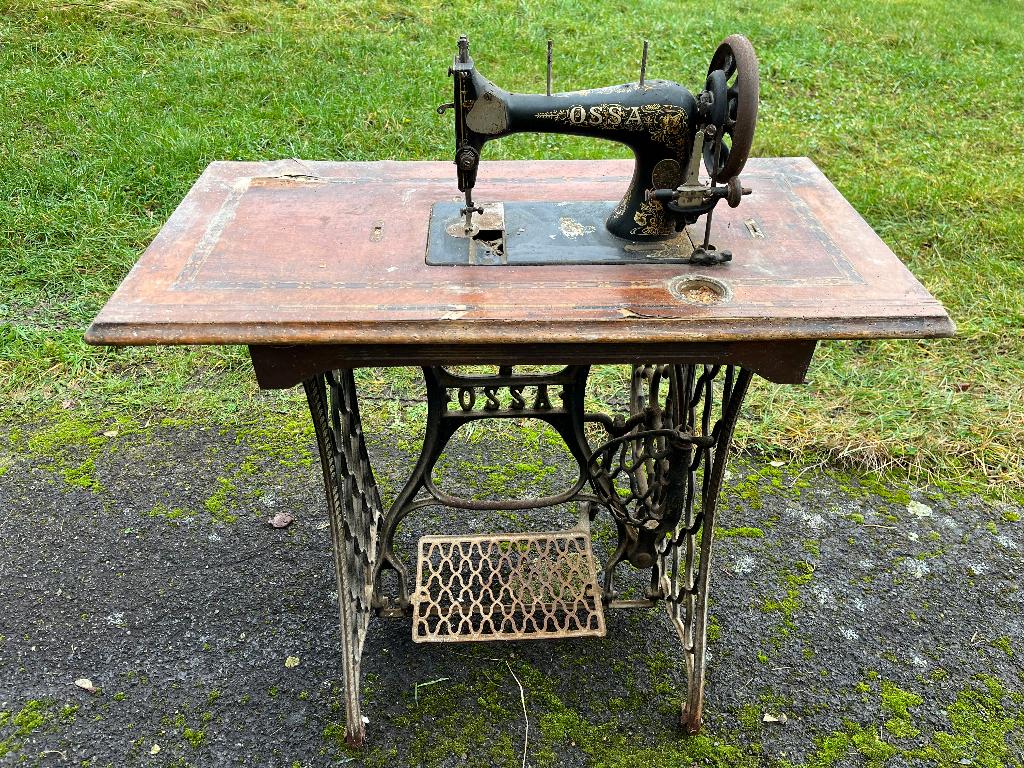 Ancienne machine à coudre, Enlèvement