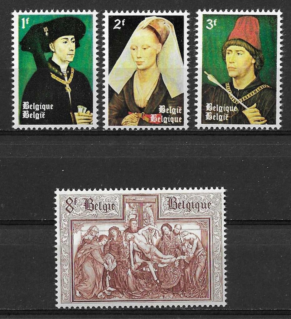 België OPC 1300-03 + BL36-37 Rogier Van der Weyden **, Postzegels en Munten, Kunst, Ophalen of Verzenden, Postfris, Postfris