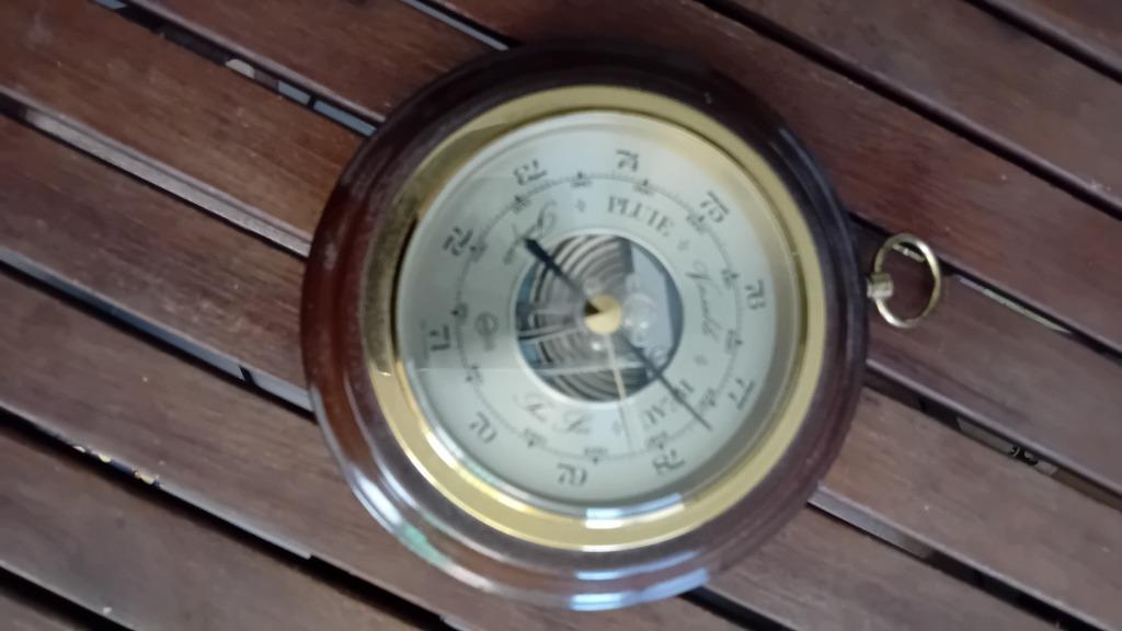 Barometer van het merk Barigo, diameter 13 cm, Ophalen of Verzenden, Zo goed als nieuw, Barometer