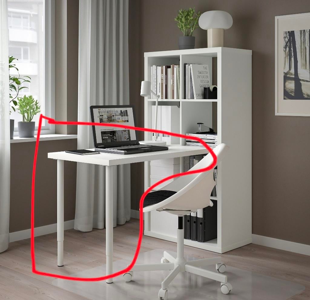 Bureau ikea à fixer sur meuble kallax non fourni, Maison & Meubles, Enlèvement