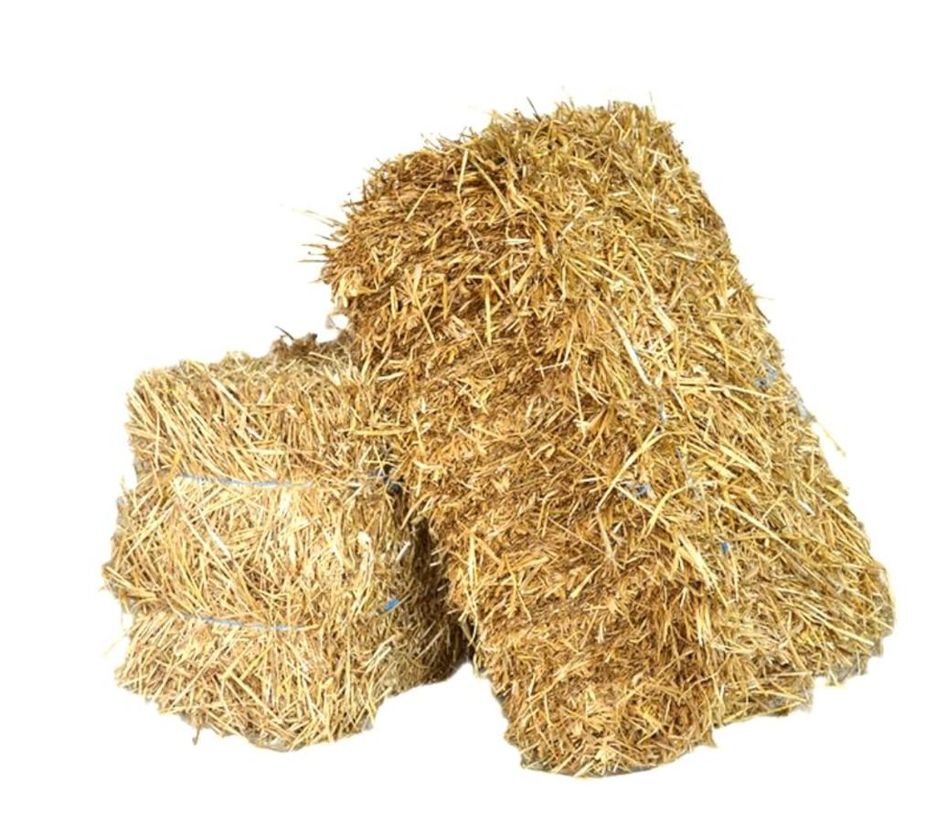 Bundels hooi en stro te koop, Ophalen, Vee