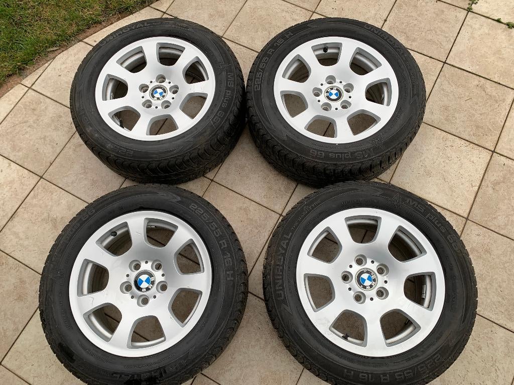 Winterwielen BMW 5 Reeks E60 / E61 – originele BMW velgen, Auto-onderdelen, Banden en Velgen, Ophalen, Gebruikt, Velg(en), 16 inch