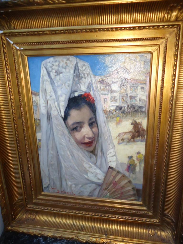 J. P. VAN BIESBROECK Gand peinture à l'huile/panneau 'Carmen, Enlèvement