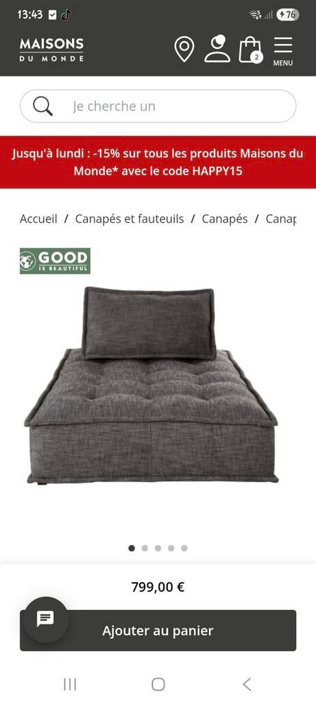 Canapé, Enlèvement