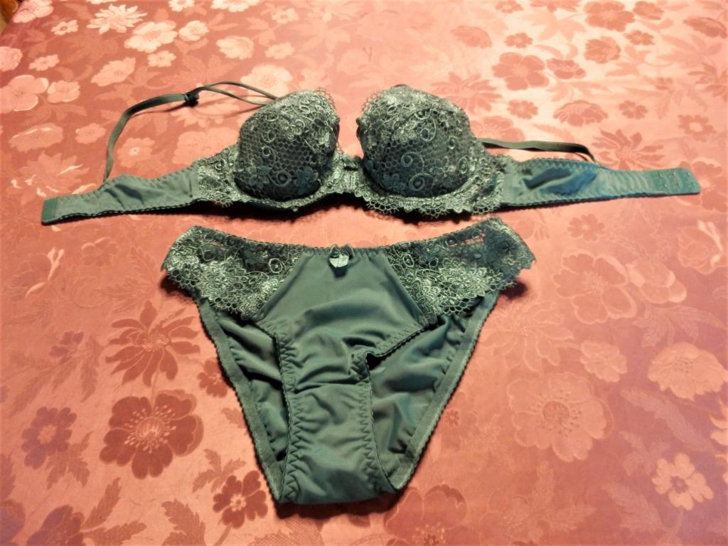 (23)- ensemble femme vert t.38 / 90b, Ophalen of Verzenden, Groen, Setje