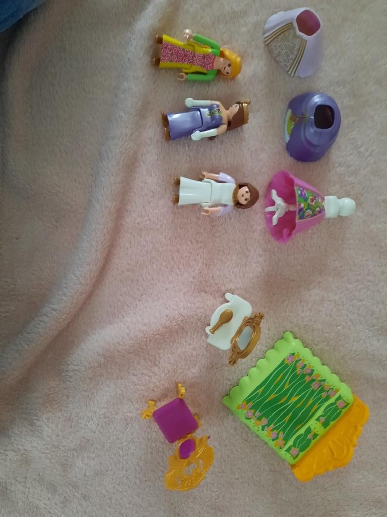 Prinses paspop en bed playmobil, Ophalen of Verzenden, Zo goed als nieuw