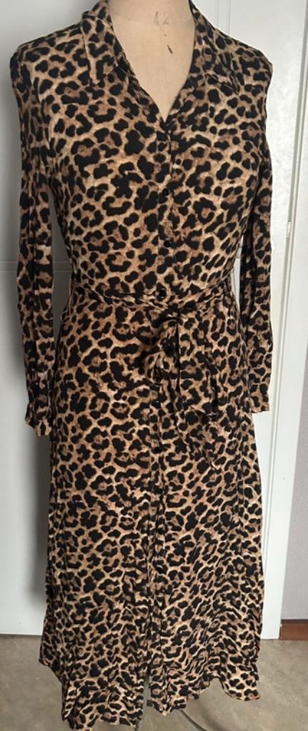 Lange jurk met luipaardprint van Zara, Kleding | Dames, Jurken, Ophalen of Verzenden