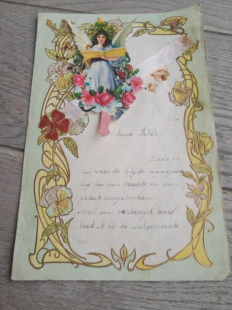 Nieuwjaarsbrief Balegem 1932, Antiek en Kunst, Ophalen of Verzenden