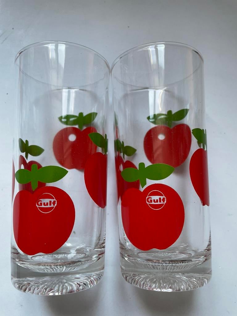 Vintage glazen Gulf, Ophalen of Verzenden, Zo goed als nieuw